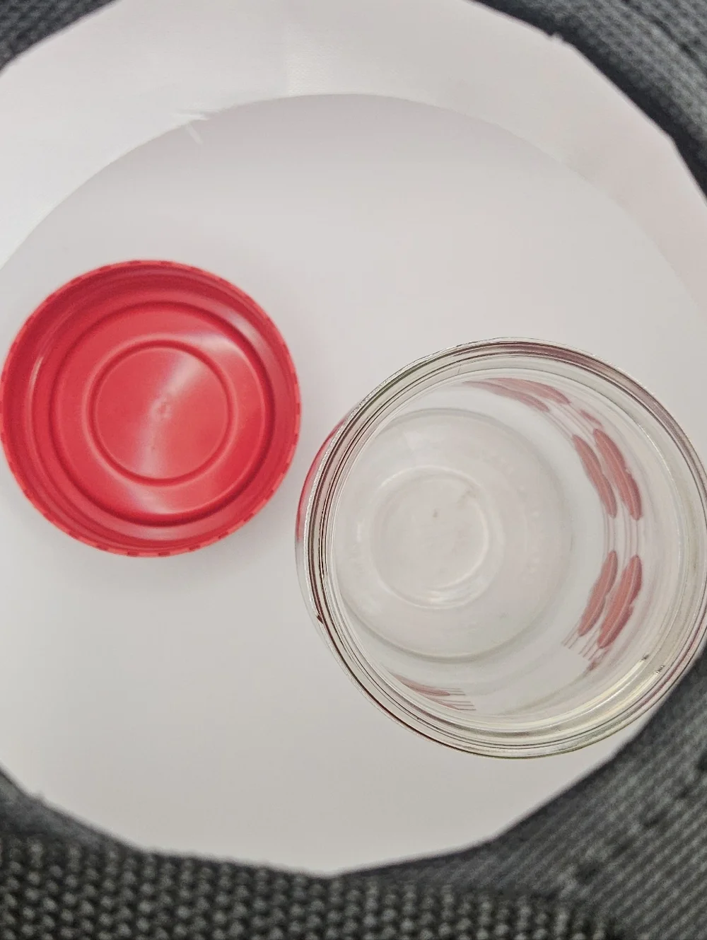 Vintage 80s Carlton Glass Valentine Jar with Lid